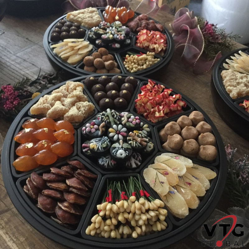 Nhận hàng khay đựng bánh kẹo mứt Tết Trung Quốc