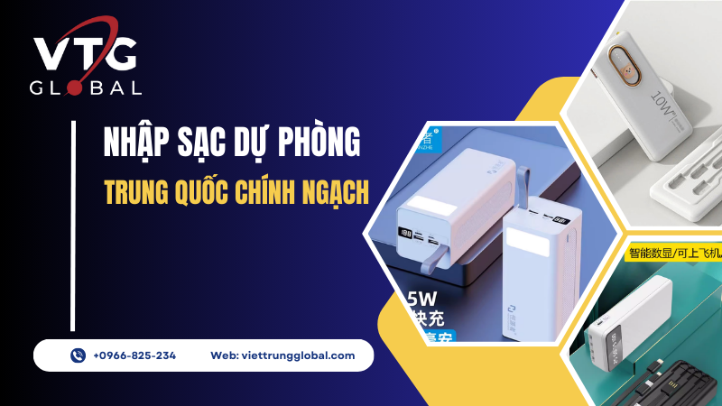 Nhập sạc dự phòng Trung Quốc chính ngạch